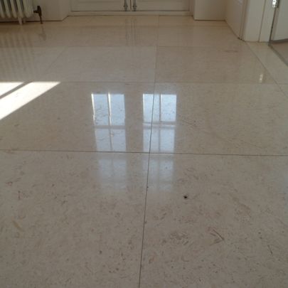 Limestone Floor After Work