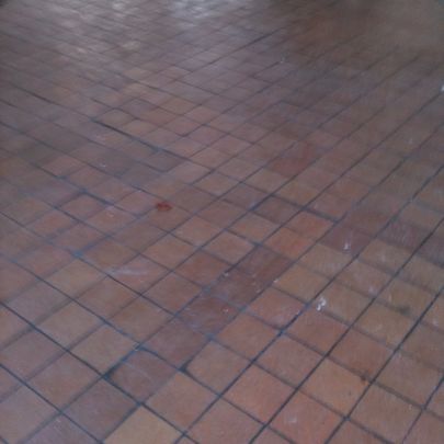 Quarry Tiles Before Cleaning 