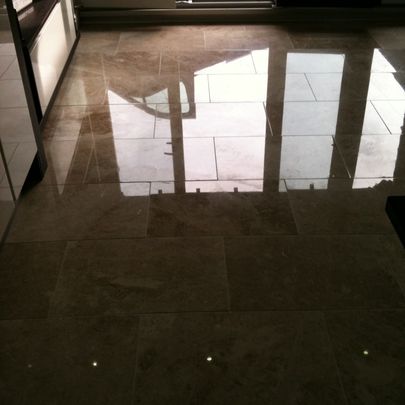Polished Marble Cleanign After