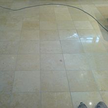 Limestone Floor Before Work